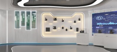 现代科技展厅3D模型下载